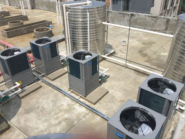 廣西城市學院200噸空氣能